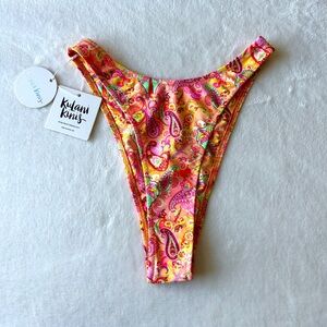 Kulani Kinis High Leg Vintage Paisley Bottom